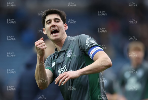 150325 - Blackburn Rovers v Cardiff City - Sky Bet Championship - Callum O'Dowda of Cardiff celebrates at the end of the match