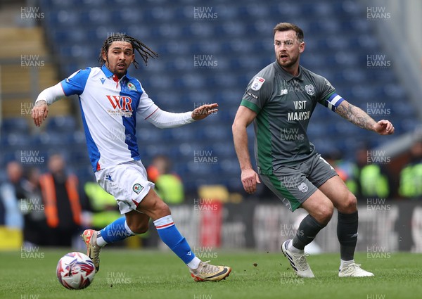 150325 - Blackburn Rovers v Cardiff City - Sky Bet Championship - Joe Ralls of Cardiff and Tyrhys Dolan of Blackburn