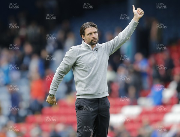 070821 - Blackburn Rovers v Swansea City - Sky Bet Championship - Head Coach Russell Martin  of Swansea at the end of the match applauds the fans and gives the thumbs up
