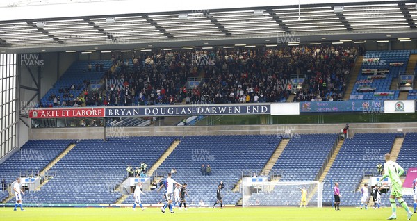 070821 - Blackburn Rovers v Swansea City - Sky Bet Championship - Swansea fans are placed high in the 2nd tier