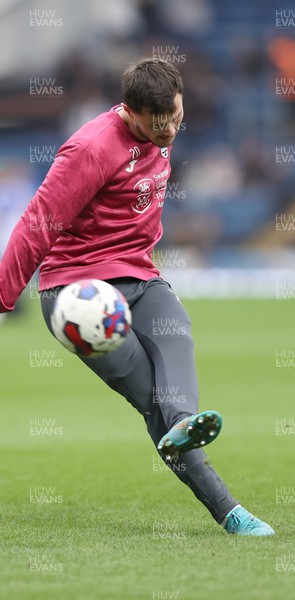 180223 - Blackburn Rovers v Swansea City - Sky Bet Championship - Liam Cullen of Swansea warms up