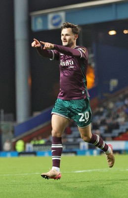 300925 - Blackburn Rovers v Swansea City - Sky Bet Championship - Liam Cullen of Swansea cele on his goal in the 2nd half