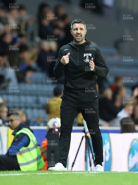 300925 - Blackburn Rovers v Swansea City - Sky Bet Championship - Swansea manager Alan Sheehan