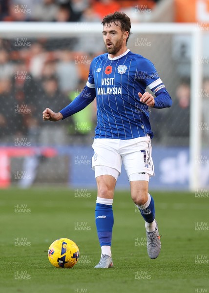 081125 - Blackpool v Cardiff City - Sky Bet League 1 - Calum Chambers of Cardiff