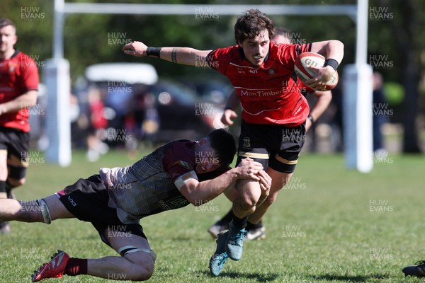 250426 - Blaina v Bedlinog - Admiral National League 1 East - Regan Watkins of Blaina RFC makes a break