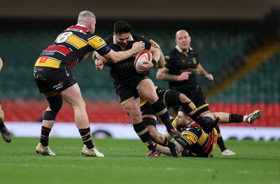 120426 - Blaina v Abercrave - Mens Division One Cup Final - Adam Tetley of Blaina