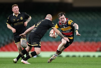 120426 - Blaina v Abercrave - Mens Division One Cup Final - Cellan Davies of Abercrave
