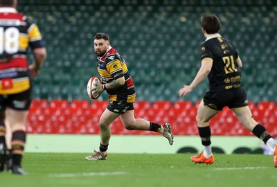 120426 - Blaina v Abercrave - Mens Division One Cup Final - Connor Hughes of Abercrave