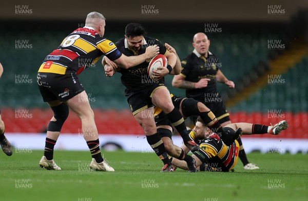 120426 - Blaina v Abercrave - Mens Division One Cup Final - Adam Tetley of Blaina