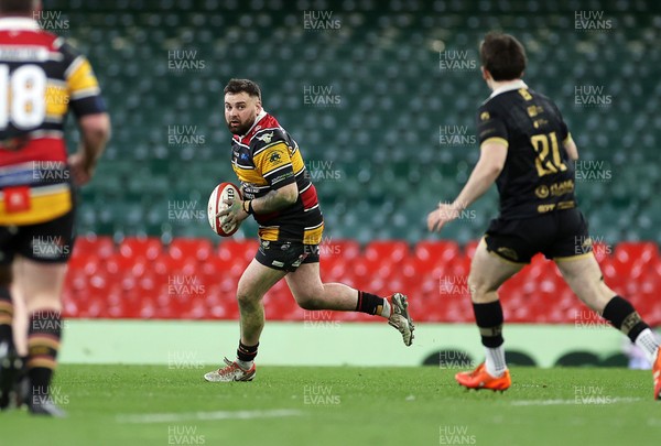 120426 - Blaina v Abercrave - Mens Division One Cup Final - Connor Hughes of Abercrave