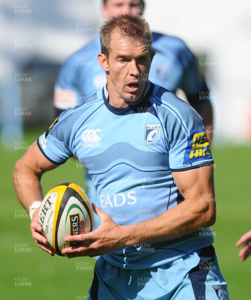 07.08.09  - Rugby -  Cardiff Blues pre season training Dafydd James 