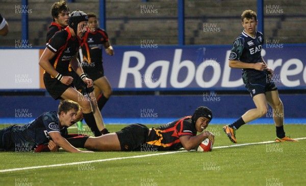 280813 - Cardiff Blues U18 v Newport Gwent Dragons U18, WRU Regional Age Grade Championship - 