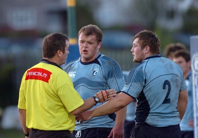 22.08.08 Cardiff `blues Under 20 v Munster Under 20 at Beddau.  Scott Andrews and Rhys Williams 