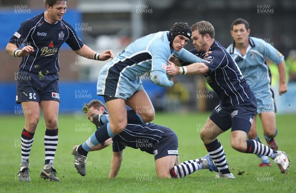 11.11.07 - Cardiff Blues v Bristol, Heineken Cup -  Blues' Tom James attempts to break through the Bristol defence 