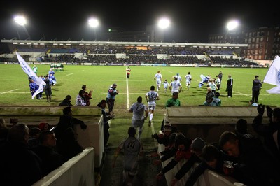 100212 - Cardiff Blues v Connacht, Cardiff Arms Park, RaboDirect PRO12 - Cardiff Blues run out at their traditional ground, Cardiff Arms Park,  as they return there to take on Connacht