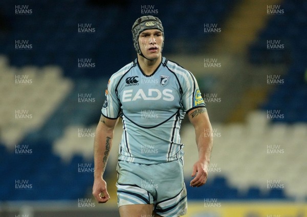 07.01.12 Cardiff Blues v Leinster - RaboDirect PRO 12 - Blues' Tom James 