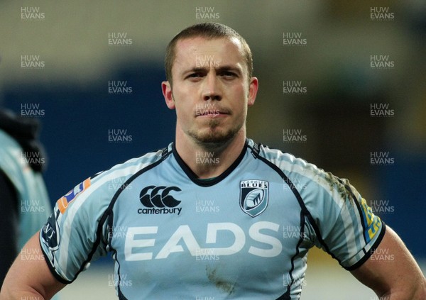 07.01.12 Cardiff Blues v Leinster - RaboDirect PRO 12 - Blues' Richie Rees 