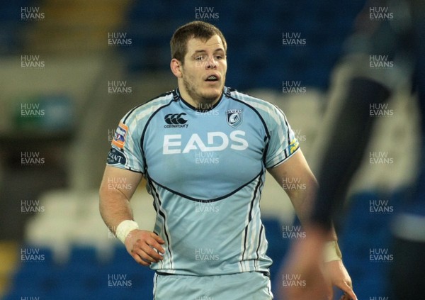 07.01.12 Cardiff Blues v Leinster - RaboDirect PRO 12 - Blues' Sam Hobbs 