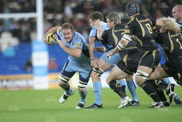 24.10.09 Blues v Ospreys... Blues' Xavier Rush finds a way through. 