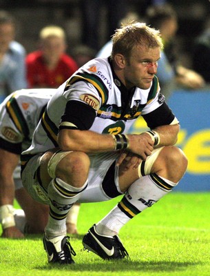 29.08.08 - cardiff Blues v Northampton Saints Ben Lewitt dejected at the final whistle 