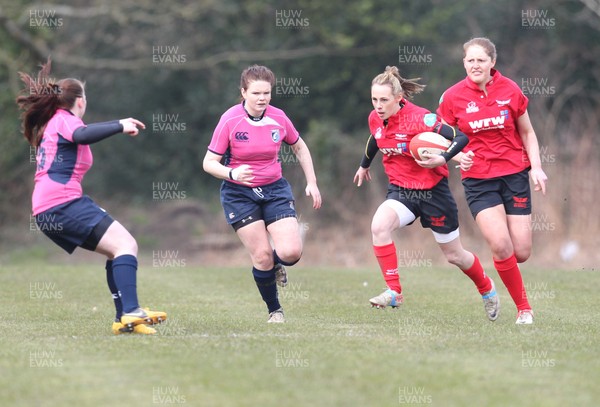 070413 - Blues u18 Women v Scarlets u18 Women, Cross Keys - Blues take on Scarlets in the second game of a double header of regional u18 womens matches at Cross Keys 