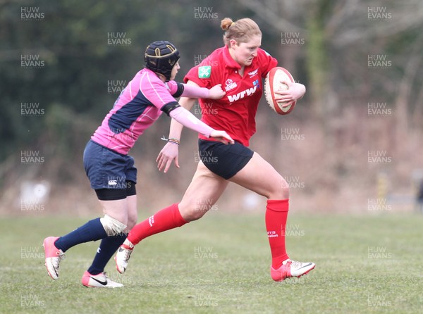 070413 - Blues u18 Women v Scarlets u18 Women, Cross Keys - Blues take on Scarlets in the second game of a double header of regional u18 womens matches at Cross Keys 