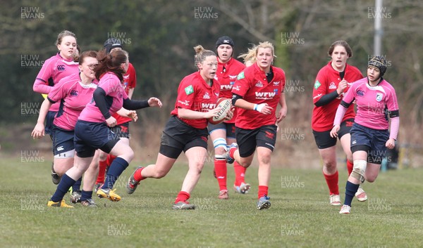 070413 - Blues u18 Women v Scarlets u18 Women, Cross Keys - Blues take on Scarlets in the second game of a double header of regional u18 womens matches at Cross Keys 