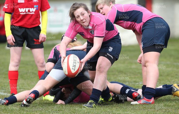 070413 - Blues u18 Women v Scarlets u18 Women, Cross Keys - Blues take on Scarlets in the second game of a double header of regional u18 womens matches at Cross Keys 