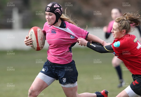 070413 - Blues u18 Women v Scarlets u18 Women, Cross Keys - Blues take on Scarlets in the second game of a double header of regional u18 womens matches at Cross Keys 