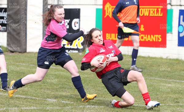 070413 - Blues u18 Women v Scarlets u18 Women, Cross Keys - Blues take on Scarlets in the second game of a double header of regional u18 womens matches at Cross Keys 