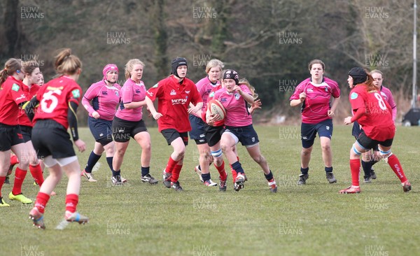 070413 - Blues u18 Women v Scarlets u18 Women, Cross Keys - Blues take on Scarlets in the second game of a double header of regional u18 womens matches at Cross Keys 