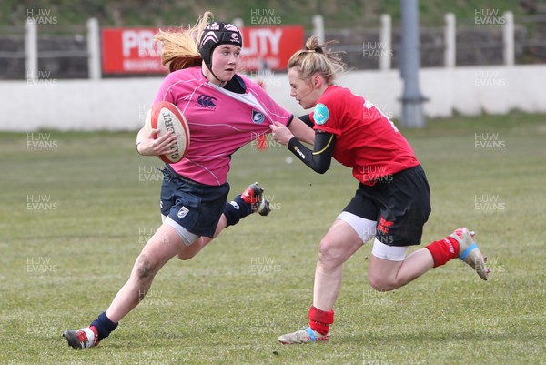 070413 - Blues u18 Women v Scarlets u18 Women, Cross Keys - Blues take on Scarlets in the second game of a double header of regional u18 womens matches at Cross Keys 