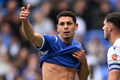 120926 - Bolton Wanderers v Cardiff City - Sky Bet Championship - Yousef Salech of Cardiff City
