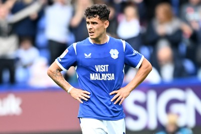 120926 - Bolton Wanderers v Cardiff City - Sky Bet Championship - Dejected Alex Robertson of Cardiff City