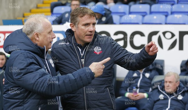 231217 - Bolton Wanderers v Cardiff City - SkyBet Championship - Manager Phil Parkinson  of Bolton [rt]