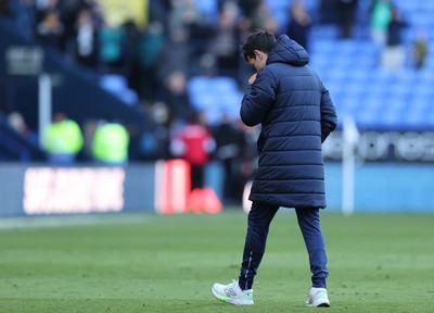 251025 - Bolton Wanderers v Cardiff City - Sky Bet League 1 - Manager Brian Barry-Murphy of Cardiff leaves the pitch at the end of the match