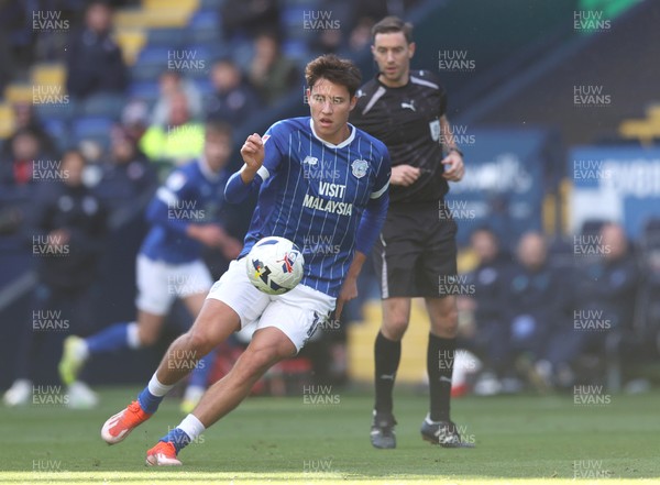 251025 - Bolton Wanderers v Cardiff City - Sky Bet League 1 - Rubin Colwill of Cardiff