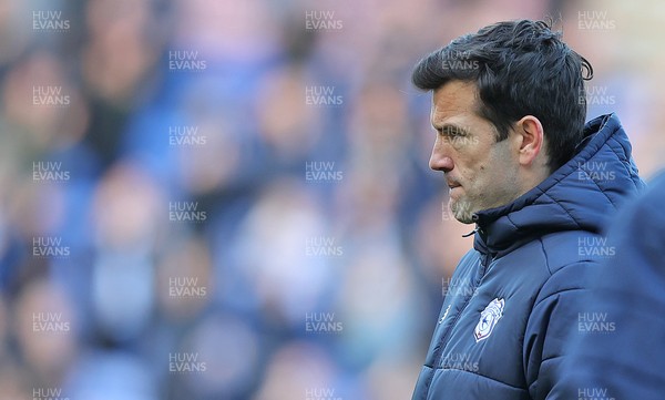 251025 - Bolton Wanderers v Cardiff City - Sky Bet League 1 - Defeated Manager Brian Barry-Murphy of Cardiff at the end of the match