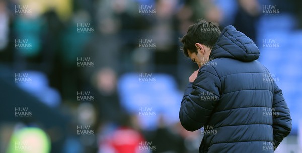 251025 - Bolton Wanderers v Cardiff City - Sky Bet League 1 - Manager Brian Barry-Murphy of Cardiff leaves the pitch at the end of the match