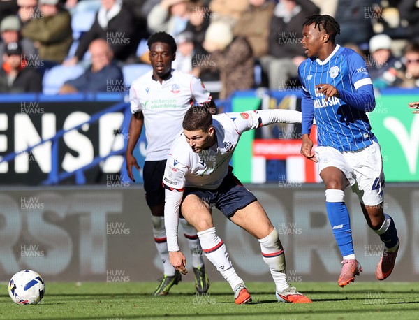 251025 - Bolton Wanderers v Cardiff City - Sky Bet League 1 - Ronan Kpakio of Cardiff