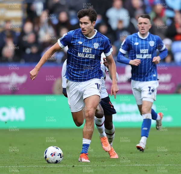 251025 - Bolton Wanderers v Cardiff City - Sky Bet League 1 - Rubin Colwill of Cardiff