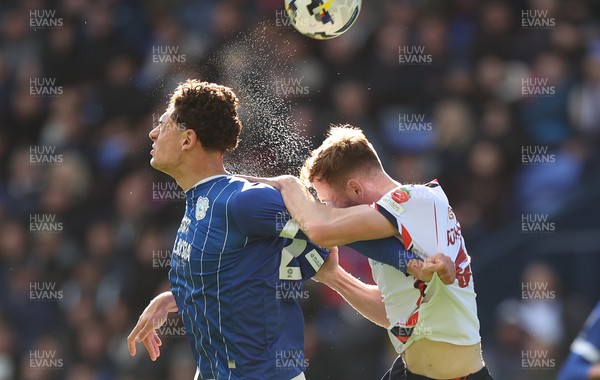 251025 - Bolton Wanderers v Cardiff City - Sky Bet League 1 - Yousef Saleh of Cardiff and George Johnston of Bolton