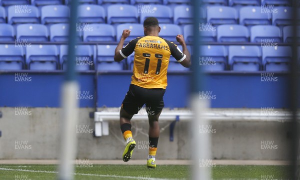 260920 - Bolton Wanderers v Newport County - Sky Bet League 2 - Tristan Abrahams of Newport County celebrates scoring the 1st goal of the match