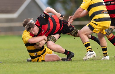 060526 - Bonymaen RFC v Glynneath RFC, National Championship West - Logan Milne of Bonymaen is tackled