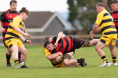 060526 - Bonymaen RFC v Glynneath RFC, National Championship West - Logan Milne of Bonymaen is tackled