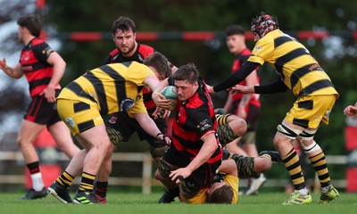 060526 - Bonymaen RFC v Glynneath RFC, National Championship West - Logan Milne of Bonymaen is tackled
