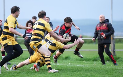060526 - Bonymaen RFC v Glynneath RFC, National Championship West - Levi Perry of Bonymaen is tackled short of the line