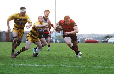 060526 - Bonymaen RFC v Glynneath RFC, National Championship West - Gareth Andrew of Bonymaen dives in to score try
