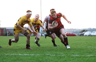 060526 - Bonymaen RFC v Glynneath RFC, National Championship West - Gareth Andrew of Bonymaen dives in to score try