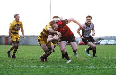 060526 - Bonymaen RFC v Glynneath RFC, National Championship West - Gareth Andrew of Bonymaen dives in to score try